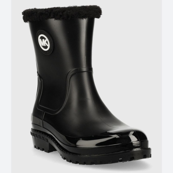 Michael Kors Montaigne Faux Shearling-Line PVC Rain Boot ✨brand new✨ No box - Picture 5 of 11